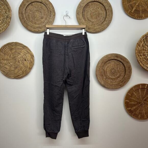 Aerie Brown Ribbed Drawstring Jogger Pant Medium - Picture 2 of 5